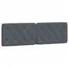 Image de Vidaxl coussin de tête de lit gris foncé 152 cm velours