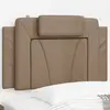 Image de Coussin De Tête De Lit Viana Cappuccino 80 Cm Similicuir Vidaxl
