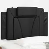 Image de Coussin De Tête De Lit Viana Noir 90 Cm Similicuir Vidaxl