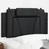 Image de Coussin De Tête De Lit Viana Noir 100 Cm Similicuir Vidaxl