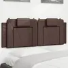 Image de Coussin De Tête De Lit Viana Marron 140 Cm Similicuir Vidaxl