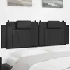 Image de Coussin De Tête De Lit Viana Noir 160 Cm Similicuir Vidaxl