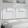 Image de Coussin De Tête De Lit Viana Blanc 160 Cm Similicuir Vidaxl