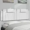 Image de vidaXL Coussin de tête de lit blanc 160 cm similicuir 374798