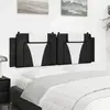 Image de Coussin De Tête De Lit Viana Noir Et Blanc 160 Cm Similicuir Vidaxl