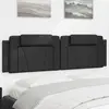 Image de Coussin De Tête De Lit Viana Noir 183 Cm Similicuir Vidaxl