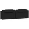 Image de Vidaxl coussin de tête de lit viana noir 183 cm similicuir