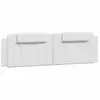 Image de Vidaxl coussin de tête de lit viana blanc 183 cm similicuir