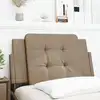 Image de Coussin De Tête De Lit Zadar Cappuccino 80 Cm Similicuir Vidaxl