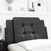 Image de Coussin De Tête De Lit Zadar Noir 90 Cm Similicuir Vidaxl