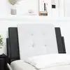 Image de Coussin De Tête De Lit Zadar Noir Et Blanc 90 Cm Similicuir Vidaxl