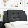 Image de Coussin De Tête De Lit Zadar Noir 100 Cm Similicuir Vidaxl