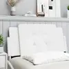 Image de Coussin De Tête De Lit Zadar Blanc 100 Cm Similicuir Vidaxl
