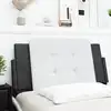 Image de Coussin De Tête De Lit Zadar Noir Et Blanc 100 Cm Similicuir Vidaxl