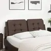 Image de Coussin De Tête De Lit Zadar Marron 120 Cm Similicuir Vidaxl