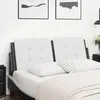 Image de vidaXL Coussin de Tête de Lit Oreiller Rembourré de Tête de Lit Accessoire de Lit de Chambre à Coucher Intérieur Blanc et 374864