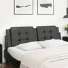 Image de Coussin De Tête De Lit Zadar Noir 160 Cm Similicuir Vidaxl