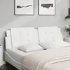 Image de Coussin De Tête De Lit Zadar Blanc 160 Cm Similicuir Vidaxl