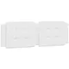 Image de Vidaxl coussin de tête de lit zadar blanc 160 cm similicuir