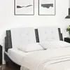 Image de Coussin De Tête De Lit Zadar Blanc Et Noir 160 Cm Similicuir Vidaxl