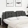Image de Coussin De Tête De Lit Zadar Noir 180 Cm Similicuir Vidaxl