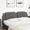 Image de Coussin De Tête De Lit Zadar Gris 180 Cm Similicuir Vidaxl