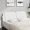 Image de Coussin De Tête De Lit Zadar Blanc 152 Cm Similicuir Vidaxl