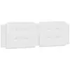Image de Vidaxl coussin de tête de lit zadar blanc 152 cm similicuir