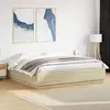 Image de Cadre De Lit Avec Led Sans Matelas Chêne Sonoma 200x200 Cm Vidaxl