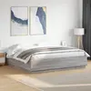Image de Cadre De Lit Avec Led Sans Matelas Sonoma Gris 200x200 Cm Vidaxl