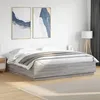 Image de vidaXL Cadre de lit avec LED sans matelas sonoma gris 180x200 cm 3209595