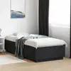 Image de Cadre De Lit Avec Led Sans Matelas Noir 90x200 Cm Vidaxl