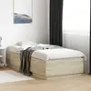 Image de Cadre De Lit Avec Led Sans Matelas Chêne Sonoma 90x200 Cm Vidaxl