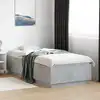 Image de Cadre De Lit Avec Led Sans Matelas Gris Béton 90x200 Cm Vidaxl