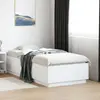 Image de Cadre De Lit Avec Led Sans Matelas Blanc 90x190 Cm Vidaxl
