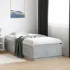 Image de Cadre De Lit Avec Led Sans Matelas Gris Béton 75x190 Cm Vidaxl