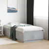 Image de vidaXL Cadre de Lit avec Lumières LED Lit Simple avec Sommier à Lattes Lit Adulte de Chambre Moderne Gris Béton 75x190 3209670