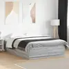 Image de Cadre De Lit Sans Matelas Sonoma Gris 140x200 Cm Vidaxl