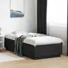 Image de Cadre De Lit Sans Matelas Noir 100x200 Cm Vidaxl