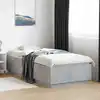 Image de Cadre De Lit Sans Matelas Gris Béton 100x200 Cm Vidaxl