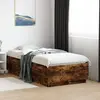 Image de Cadre De Lit Sans Matelas Chêne Fumé 90x190 Cm Vidaxl