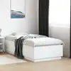 Image de Cadre De Lit Sans Matelas Blanc 75x190 Cm Vidaxl