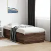 Image de Cadre De Lit Sans Matelas Chêne Marron 75x190 Cm Vidaxl