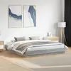 Image de Cadre De Lit Avec Led Sans Matelas Sonoma Gris 200x200 Cm Vidaxl