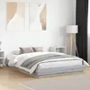 Image de Cadre De Lit Avec Led Sans Matelas Sonoma Gris 160x200 Cm Vidaxl