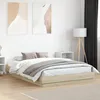 Image de vidaXL Cadre de Lit avec Lumières LED Sommier à Lattes Lit Double Lit Adulte de Chambre à Coucher Intérieur Moderne 3209802