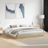 Image de Cadre De Lit Sans Matelas Chêne Sonoma 200x200 Cm Vidaxl