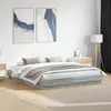 Image de Cadre De Lit Sans Matelas Sonoma Gris 200x200 Cm Vidaxl