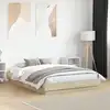 Image de Cadre De Lit Sans Matelas Chêne Sonoma 135x190 Cm Vidaxl