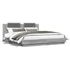 Image de vidaXL Cadre de lit sans matelas sonoma gris 200x200 cm 3209896